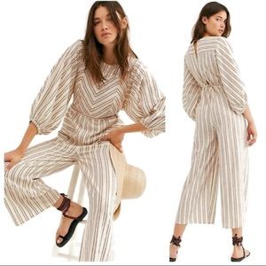 Free People One-Piece Striped Kenny Jumpsuit